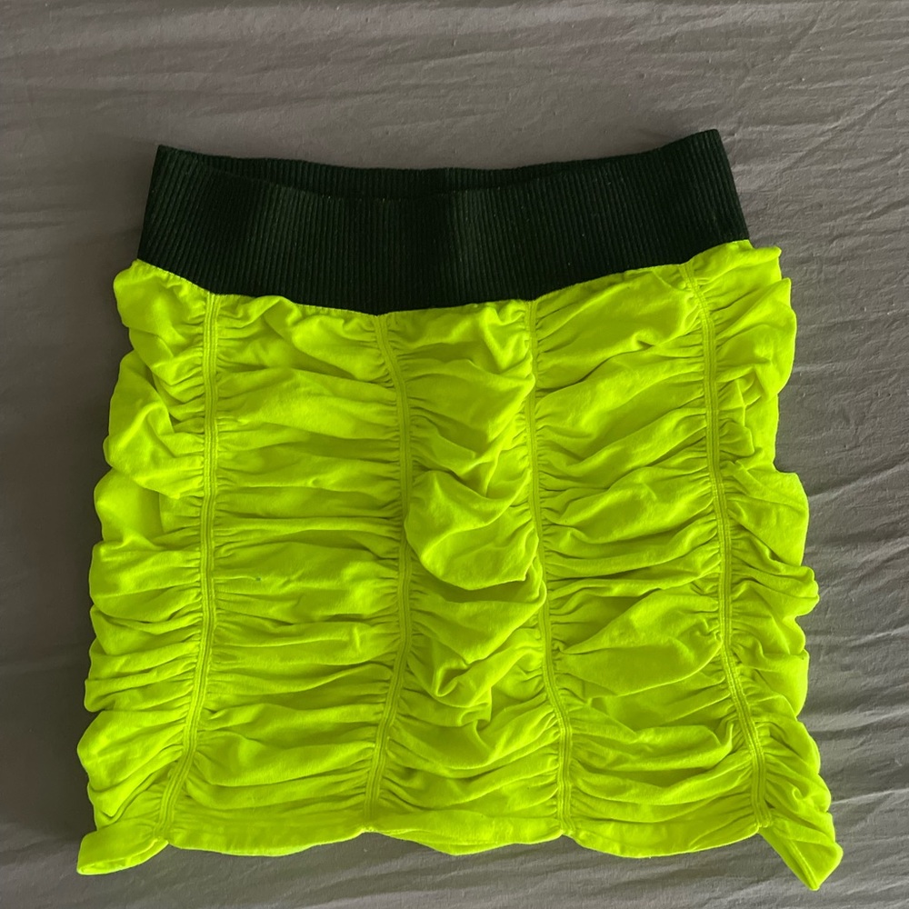 Choice Brand Fluorescent yellow Mini pencil skirt